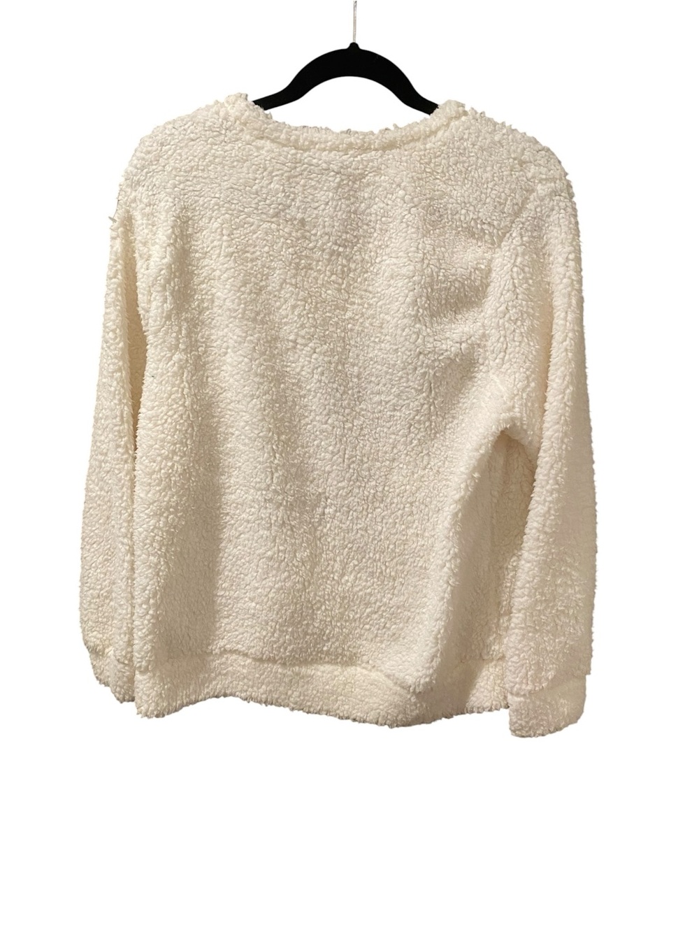 Kristen Nicole Pugs and Kisses Santa Hat Faux Fur Sweater Size Large NWT - Picture 2 of 5